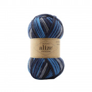 Wooltime 11011 синий/серый Пряжа Alize Wooltime 11011 синий/серый