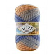 Burcum Batik 7914 голубой/беж Пряжа Alize Burcum Batik 7914 голубой/беж