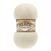 Пряжа Alize Angora Gold  01 кремовый