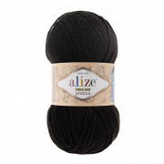 Пряжа Alize Cotton Gold Pratica  60 черный