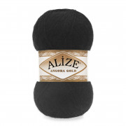 Пряжа Alize Angora Gold  60 черный