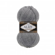 Lanagold 21 серый меланж Пряжа Alize Lanagold 21 серый меланж