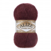 Пряжа Alize Angora Gold  57 бордо