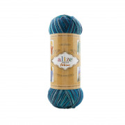 Superwash Artisan 9017 синий/бирюза Пряжа Alize Superwash Artisan 9017 синий/бирюза