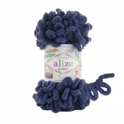 Пряжа Alize Puffy  215 синий