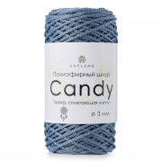 Пряжа Artland Candy полиэфирный шнур 3 мм  26 джинс