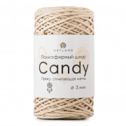 Пряжа Artland Candy полиэфирный шнур 3 мм  44 светло-бежевый