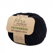 Пряжа Fibra Natura Cottonwood  41123 чёрный