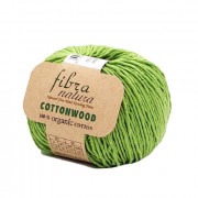 Пряжа Fibra Natura Cottonwood  41143 зеленое яблоко