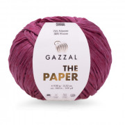 Пряжа Gazzal The Paper  3964 тёмная фуксия