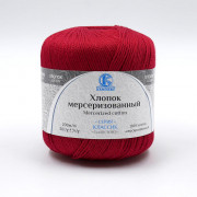 Пряжа Камтекс Хлопок мерсеризованный  046 красный