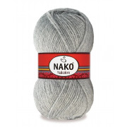 Пряжа Nako Nakolen  195 св.серый меланж