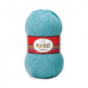 Пряжа Nako Nakolen  2837 голубой