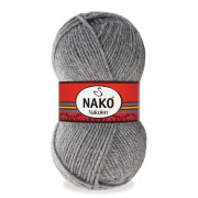 Пряжа Nako Nakolen  194 серый меланж