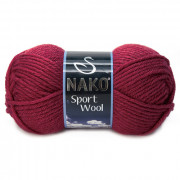 Sport Wool 6592 вишня Пряжа Nako Sport Wool 6592 вишня