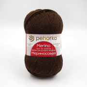 Пряжа Пехорка Мериносовая  251 коричневый