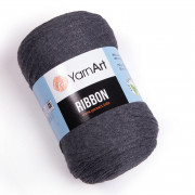 Пряжа YarnArt Ribbon  758 т. серый меланж