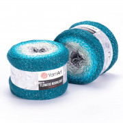 Flowers Moonlight 3289 м.волна-бирюза-серый Пряжа YarnArt Flowers Moonlight 3289 м.волна-бирюза-серый
