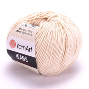 Jeans Jeans 05 светло-бежевый Пряжа Yarnart Jeans Jeans 05 светло-бежевый