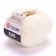 Jeans Jeans 03 экрю Пряжа Yarnart Jeans Jeans 03 экрю