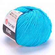 Jeans Jeans 33 бирюза Пряжа Yarnart Jeans Jeans 33 бирюза