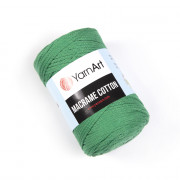 Macrame Cotton 759 яркая зелень Пряжа YarnArt Macrame Cotton 759 яркая зелень