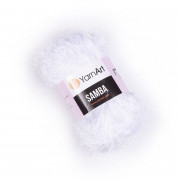 Samba 501 белоснежный Пряжа YarnArt Samba 501 белоснежный
