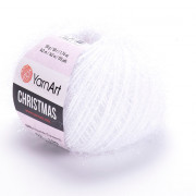 Пряжа YarnArt Christmas  02 белый