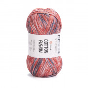 Пряжа YarnArt Cotton Fusion  3654 коралл-джинс