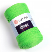 Пряжа YarnArt Ribbon  802 яркая зелень