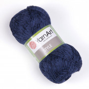 Пряжа YarnArt Style  670 т.синий