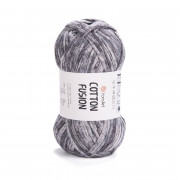Пряжа YarnArt Cotton Fusion  3640 серый меланж